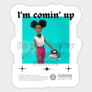 Get this party started Sticker